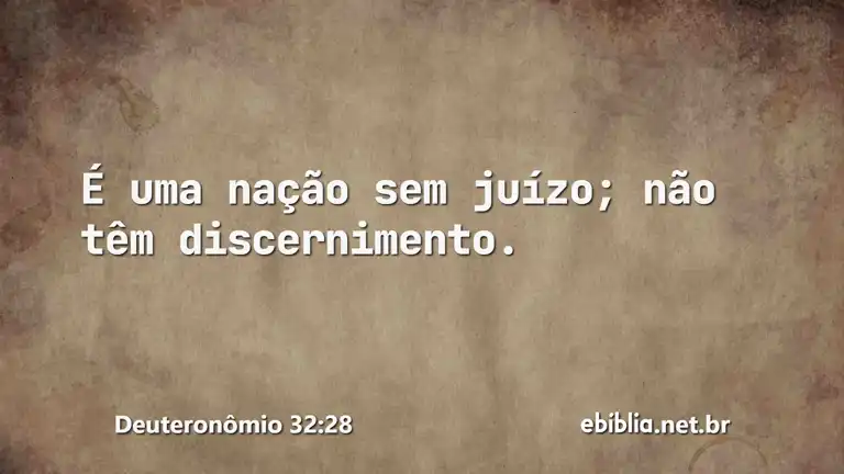 Deuteronômio 32:28