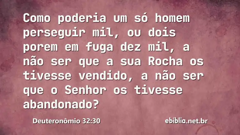 Deuteronômio 32:30