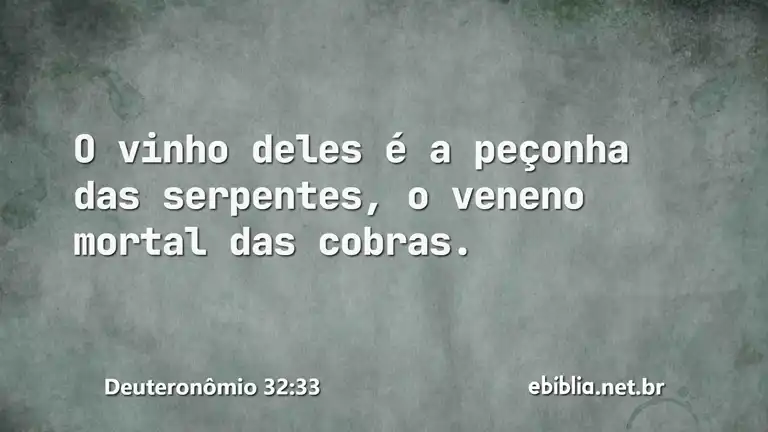 Deuteronômio 32:33