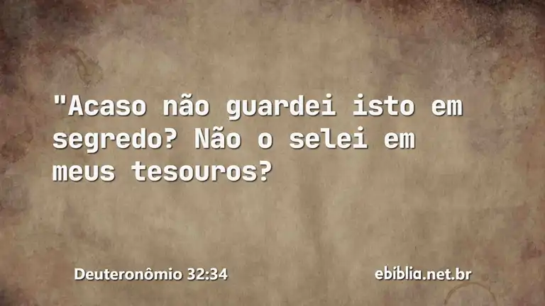 Deuteronômio 32:34