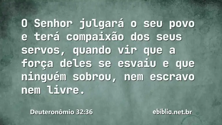 Deuteronômio 32:36