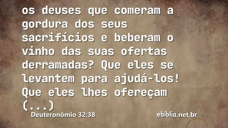 Deuteronômio 32:38