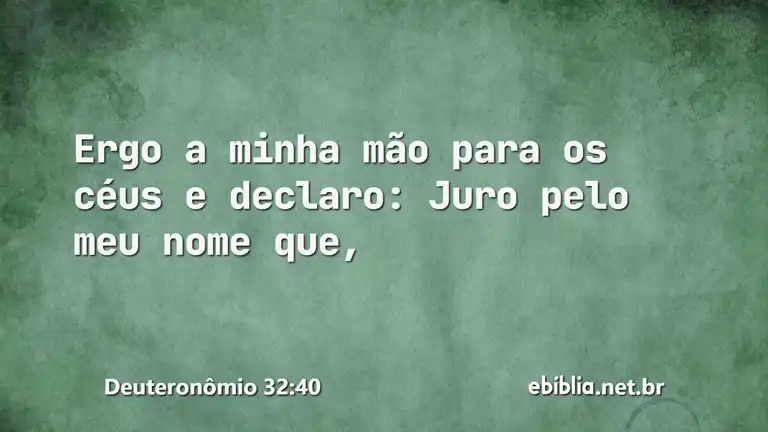 Deuteronômio 32:40