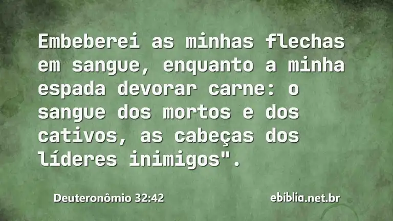 Deuteronômio 32:42