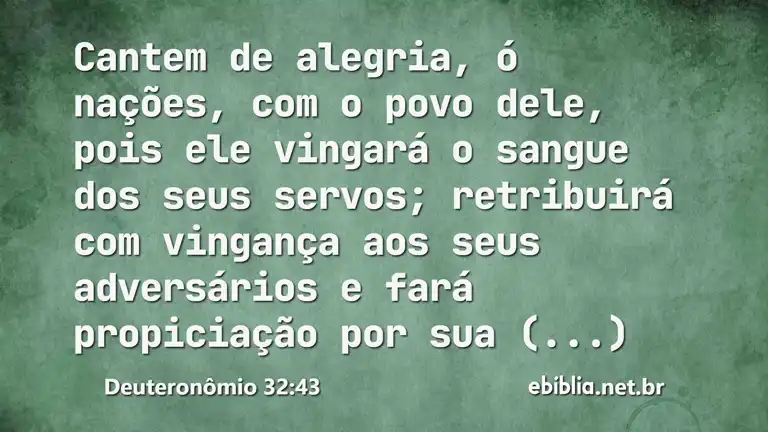 Deuteronômio 32:43