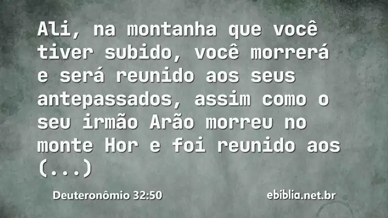 Deuteronômio 32:50