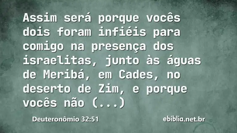 Deuteronômio 32:51