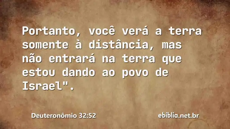 Deuteronômio 32:52