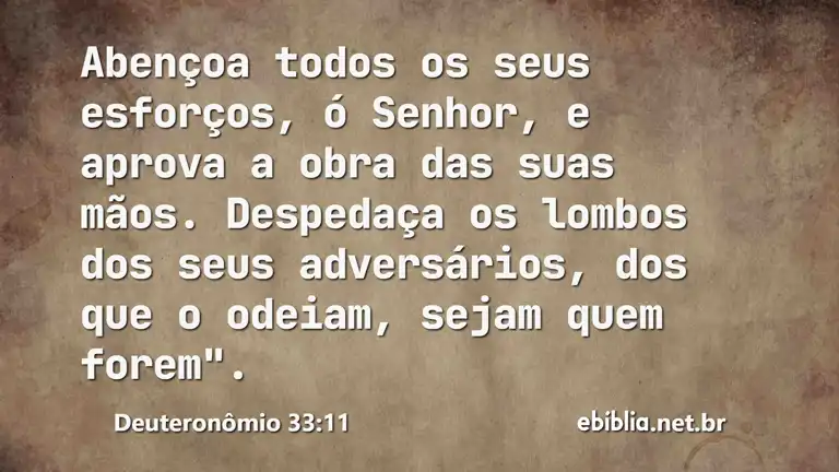 Deuteronômio 33:11