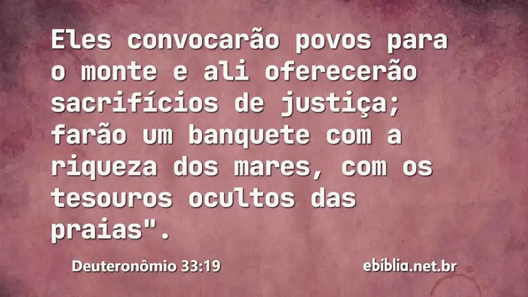 Deuteronômio 33:19