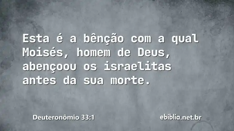 Deuteronômio 33:1