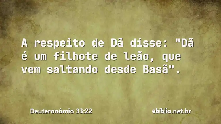 Deuteronômio 33:22