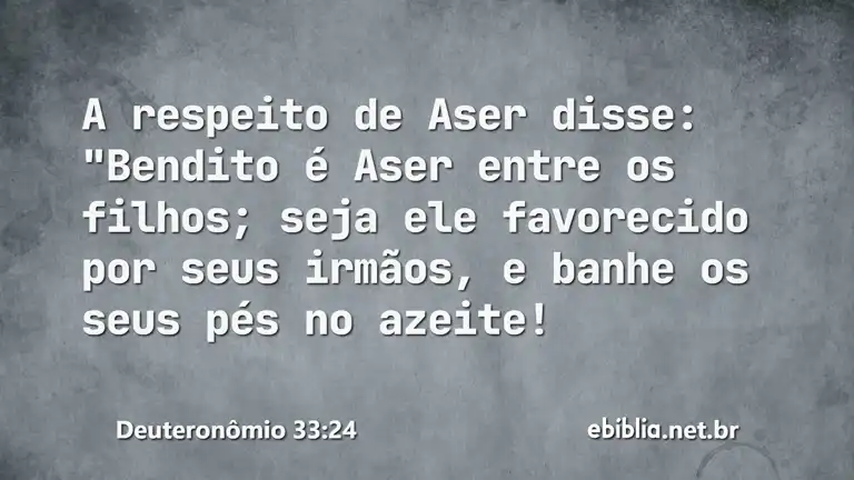 Deuteronômio 33:24