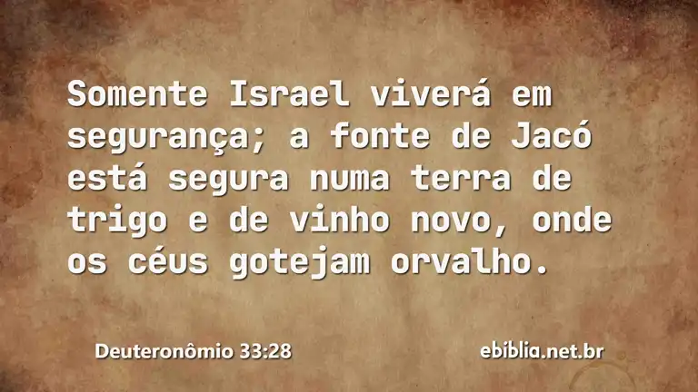 Deuteronômio 33:28