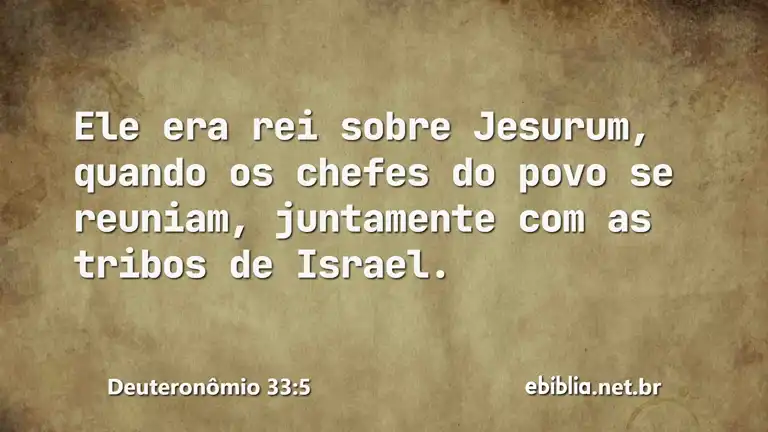 Deuteronômio 33:5