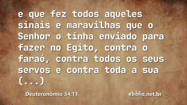 Deuteronômio 34:11