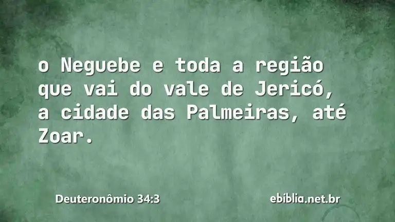 Deuteronômio 34:3