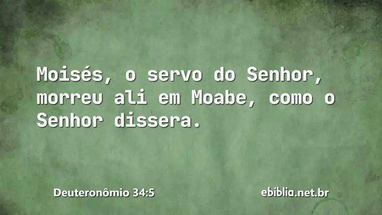 Deuteronômio 34:5