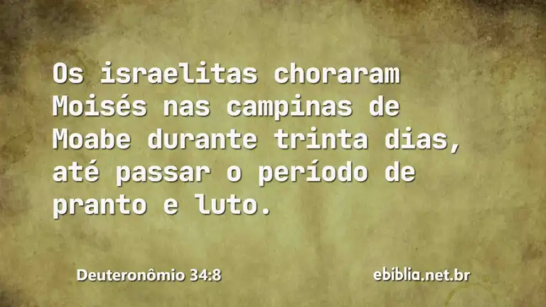 Deuteronômio 34:8