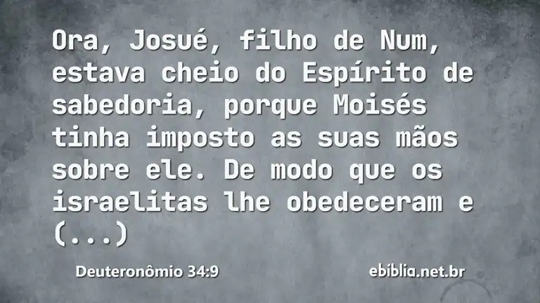 Deuteronômio 34:9