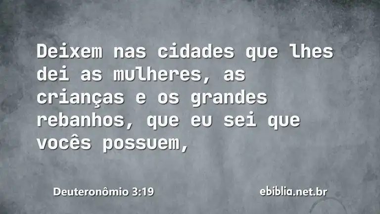 Deuteronômio 3:19