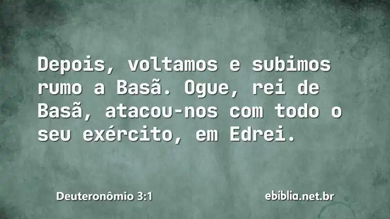 Deuteronômio 3:1