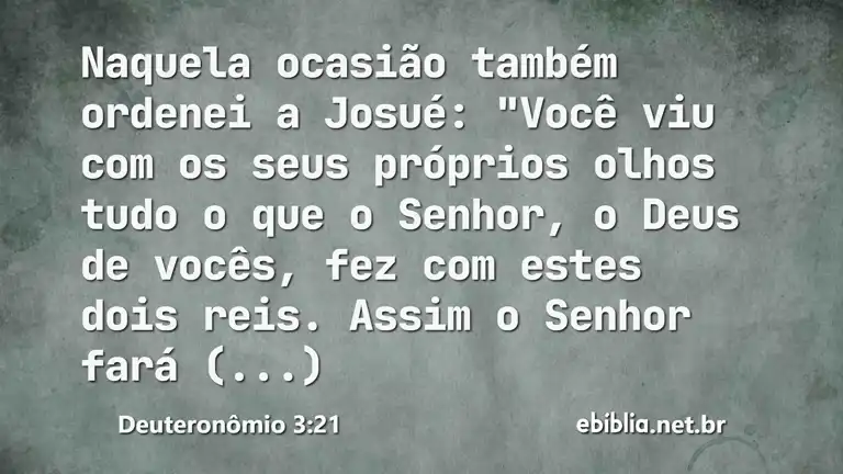 Deuteronômio 3:21