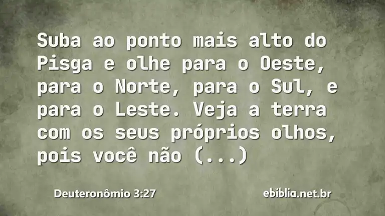 Deuteronômio 3:27