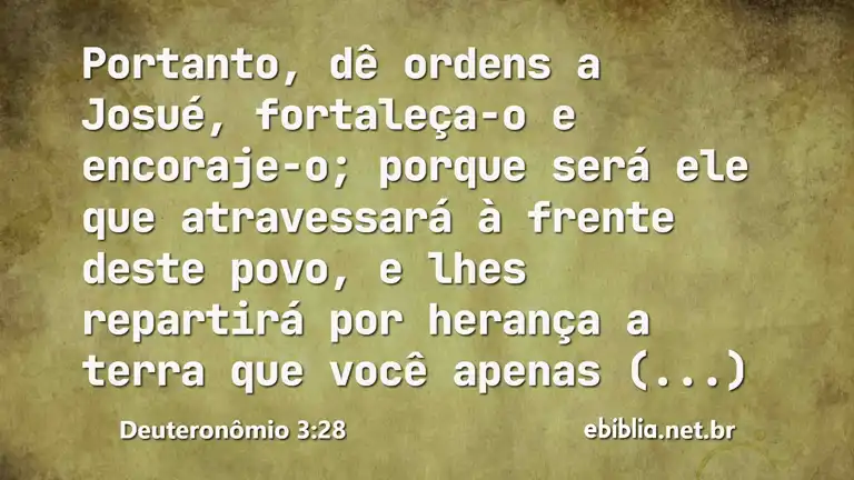 Deuteronômio 3:28