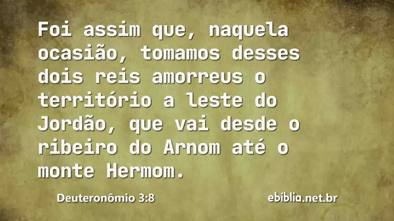 Deuteronômio 3:8