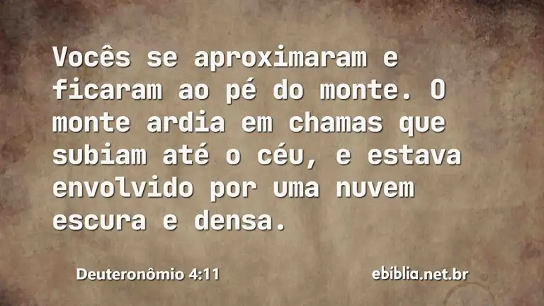 Deuteronômio 4:11