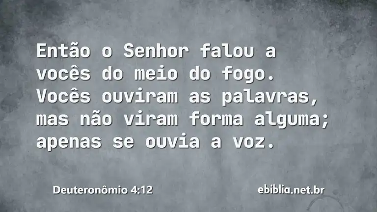 Deuteronômio 4:12