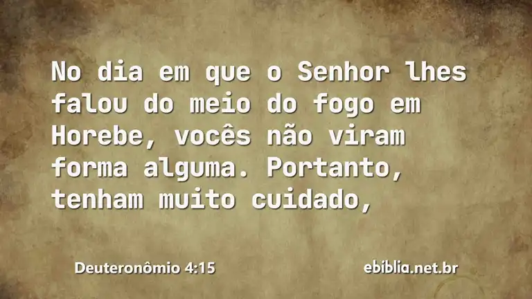 Deuteronômio 4:15