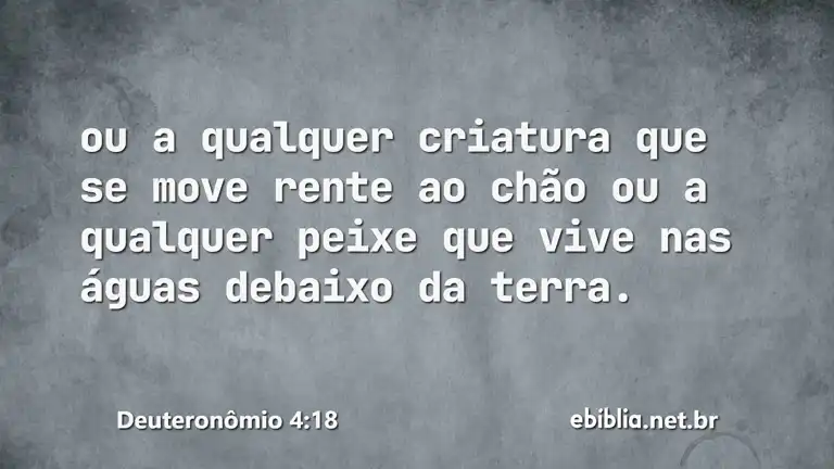 Deuteronômio 4:18