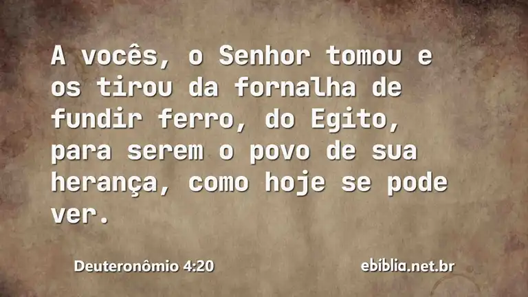 Deuteronômio 4:20