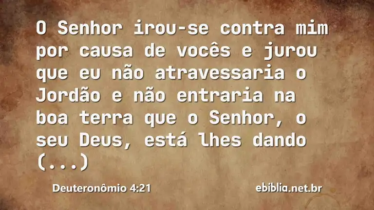 Deuteronômio 4:21