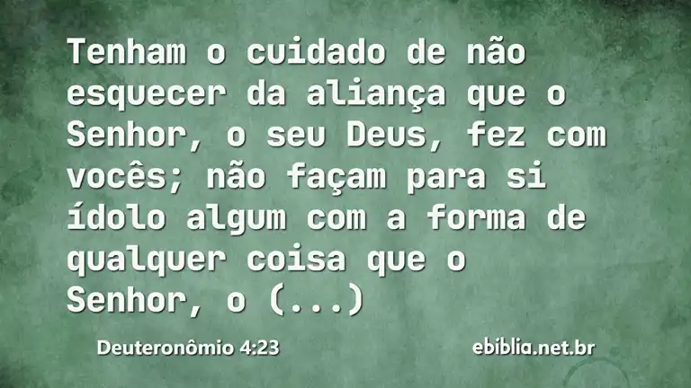 Deuteronômio 4:23