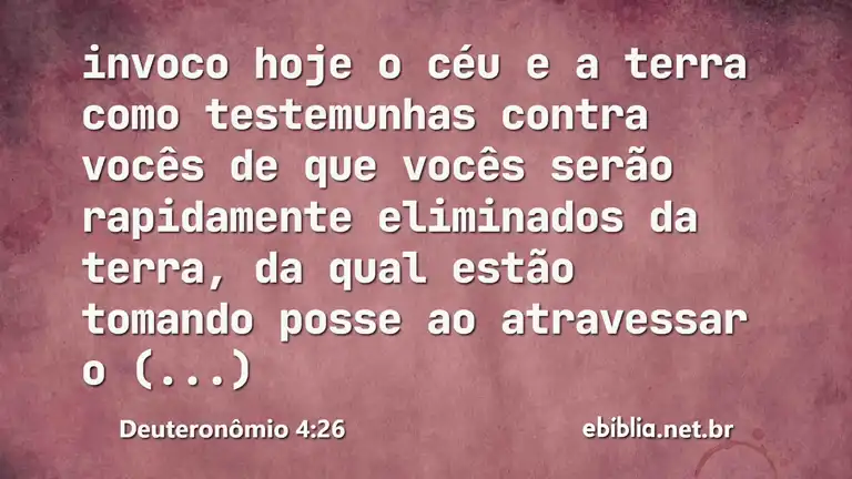 Deuteronômio 4:26