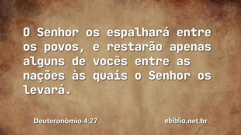 Deuteronômio 4:27