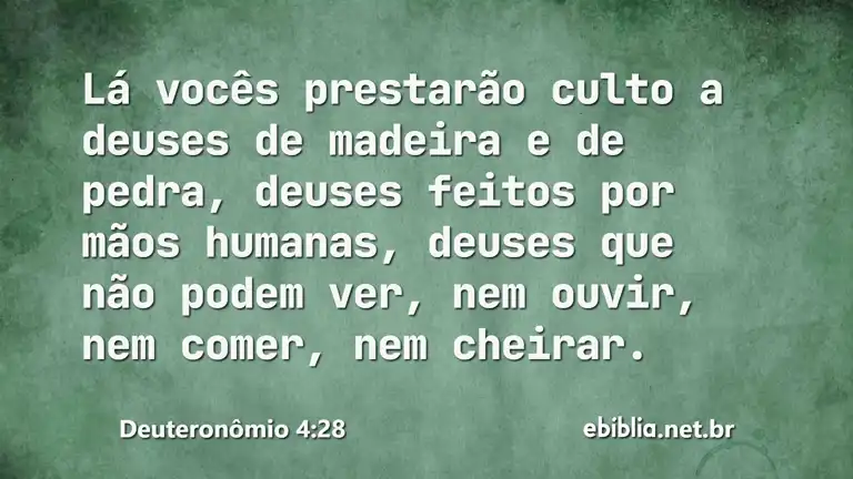 Deuteronômio 4:28