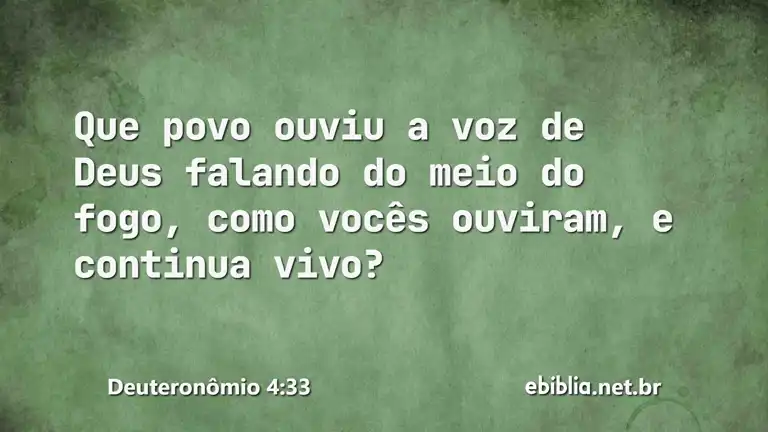 Deuteronômio 4:33