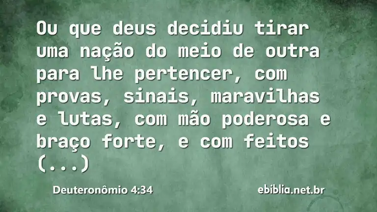 Deuteronômio 4:34