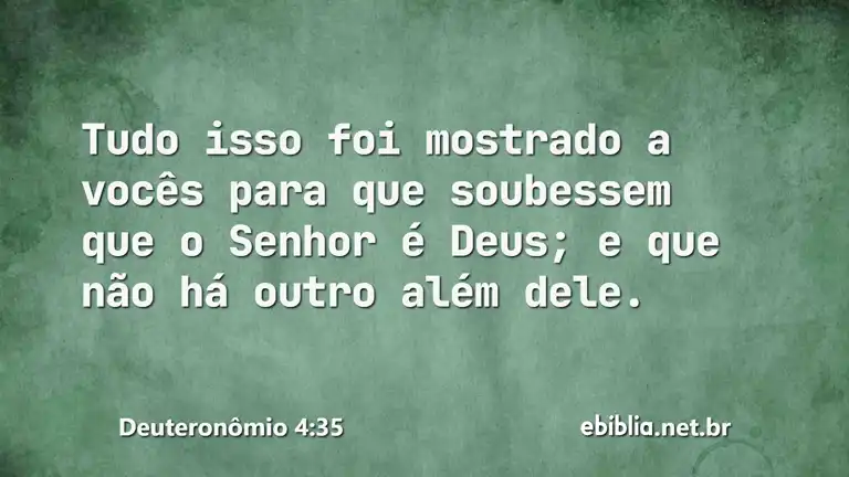 Deuteronômio 4:35