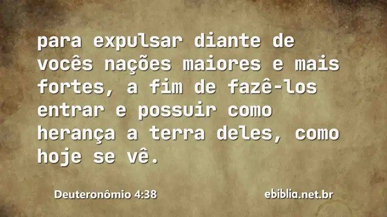 Deuteronômio 4:38