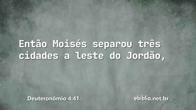 Deuteronômio 4:41