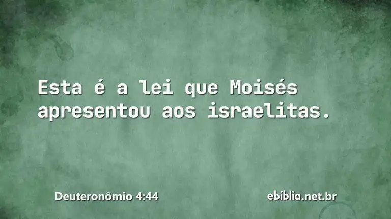 Deuteronômio 4:44