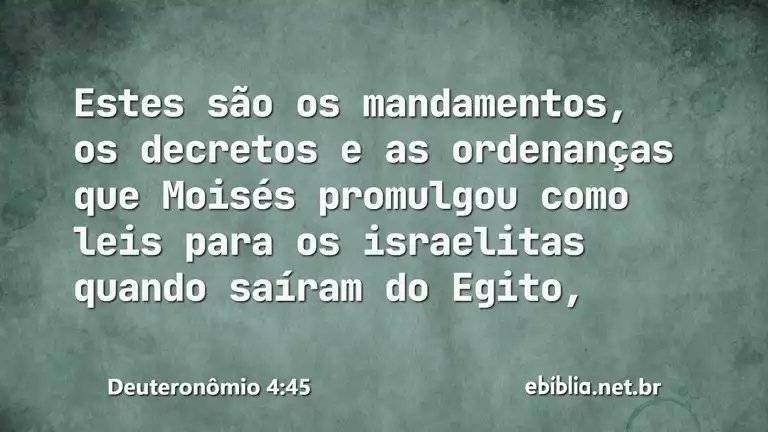 Deuteronômio 4:45