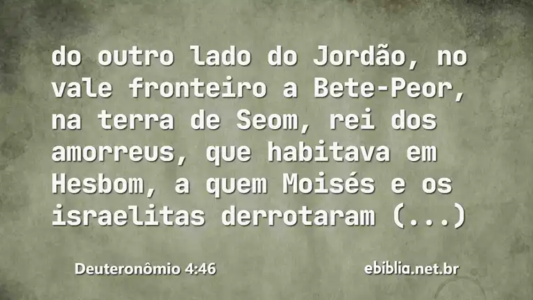 Deuteronômio 4:46