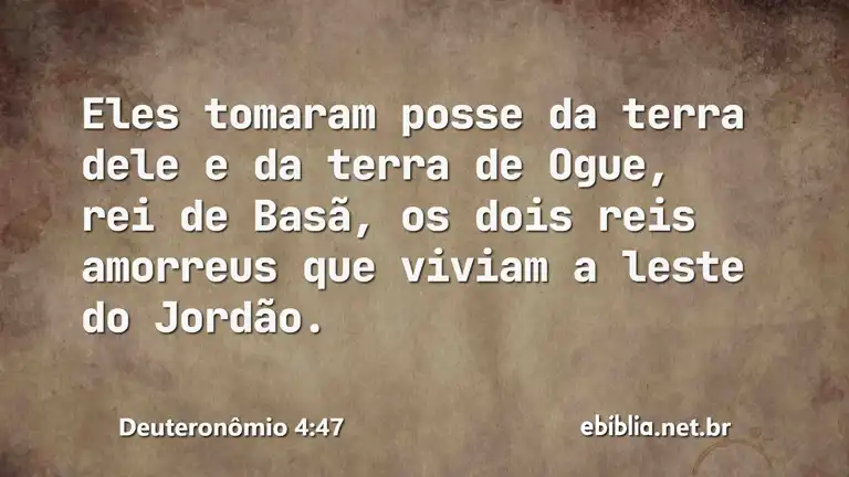 Deuteronômio 4:47