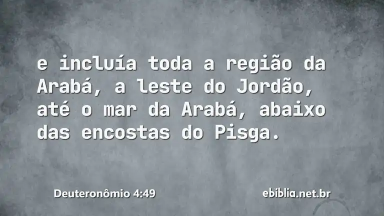 Deuteronômio 4:49